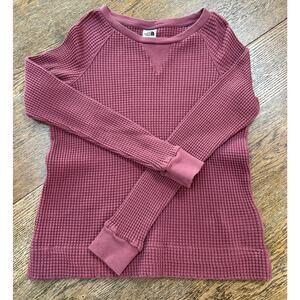 The North Face Chabot Waffle Knit Thermal L/S in Mesa Rose Sz M Winter layers